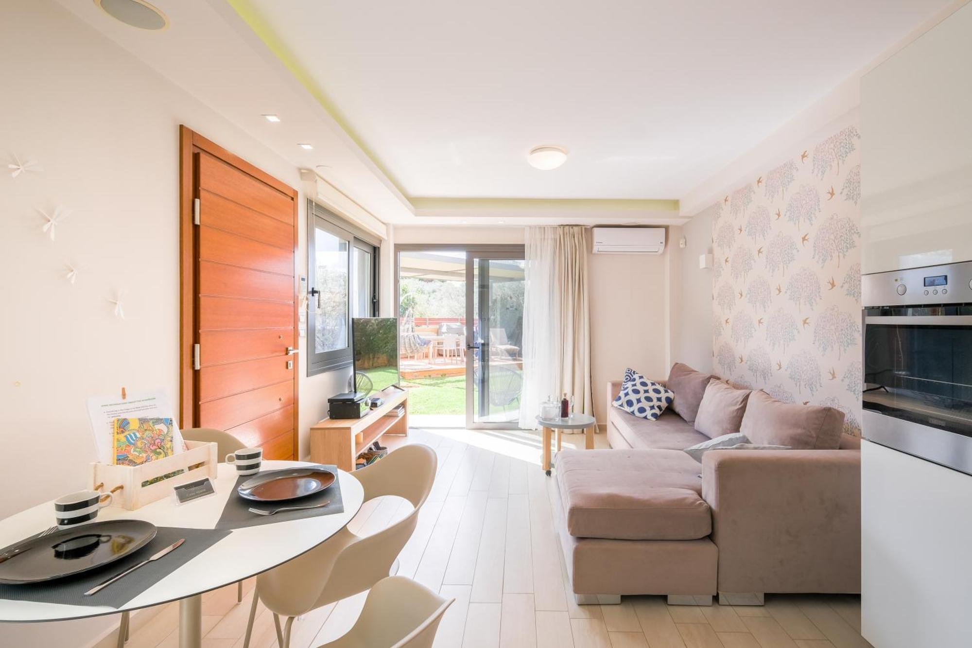 Glaros Casa Verde - Cozy Flat With Garden Near Beach Kato Daratso Exterior photo